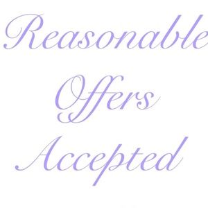 Reasonable offers accepted.